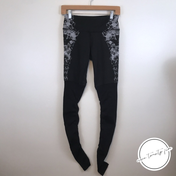 ALO Yoga Pants - Alo Yoga Goddess Leggings Black Gray Sz XS